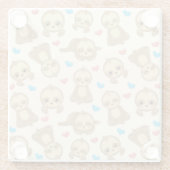 Muster der Schluchten, Niedliche Schluchten, Herze Glasuntersetzer (Rückseite)