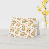 Muster der Schluchten, Niedliche Schluchten, Herze Karte (Gelbe Blume)