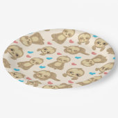 Muster der Schluchten, Niedliche Schluchten, Herze Pappteller (Schrägansicht)