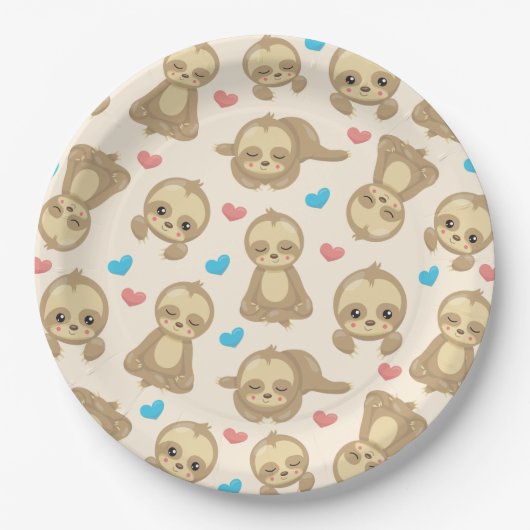 Muster der Schluchten, Niedliche Schluchten, Herze Pappteller (Vorderseite)