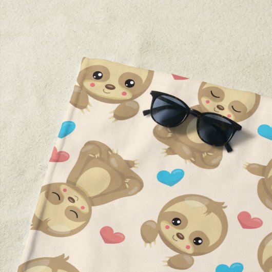 Muster der Schluchten, Niedliche Schluchten, Herze Strandtuch (Beispiel)