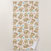 Muster der Schluchten, Niedliche Schluchten, Herze Strandtuch (Vorderseite)