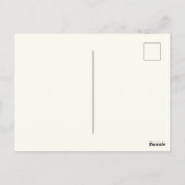 Muster der Schmetterlinge und Blume Postkarte (Rückseite)