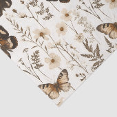 Muster der Schmetterlinge und Blume Seidenpapier (Ausschnitt)