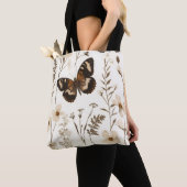 Muster der Schmetterlinge und Blume Tasche (Von Nahem)