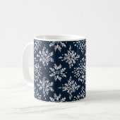 Muster der Schneeflocken Kaffeetasse (Vorderseite Links)