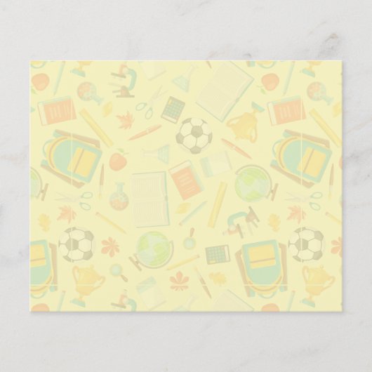 Muster der Schulversorgung - Nachhinweise (Vorderseite)