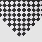 Muster der schwarz-weiß karierten Führungsflagge Seidenpapier (Detail)