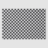 Muster der schwarz-weiß karierten Führungsflagge Seidenpapier (Vorderseite)
