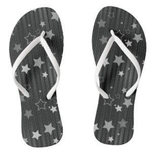Muster der schwarzen Sterne Badesandalen