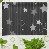 Muster der schwarzen Sterne Handtuch (Gefaltet)