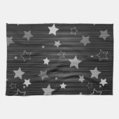 Muster der schwarzen Sterne Handtuch (Horizontal)