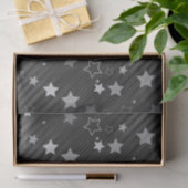 Muster der schwarzen Sterne Seidenpapier (Geschenk)
