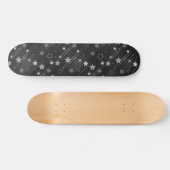 Muster der schwarzen Sterne Skateboard (Horizontal)