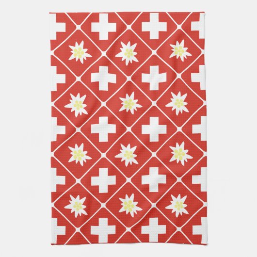 Muster der Schweiz Edelweiss Handtuch (Vertikal)