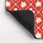 Muster der Schweiz Edelweiss Mousepad (Ecke)