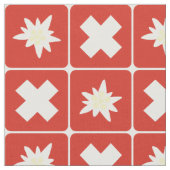 Muster der Schweiz Edelweiss Stoff (Nahaufnahme)