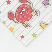 Muster der Seegeschöpfe Fleecedecke (Ecke)