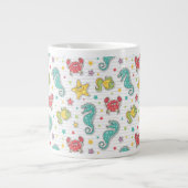Muster der Seegeschöpfe Jumbo-Tasse (Vorderseite)