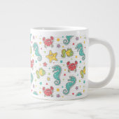 Muster der Seegeschöpfe Jumbo-Tasse (Rechts)