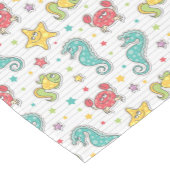 Muster der Seegeschöpfe Kurzer Tischläufer (Ecke)