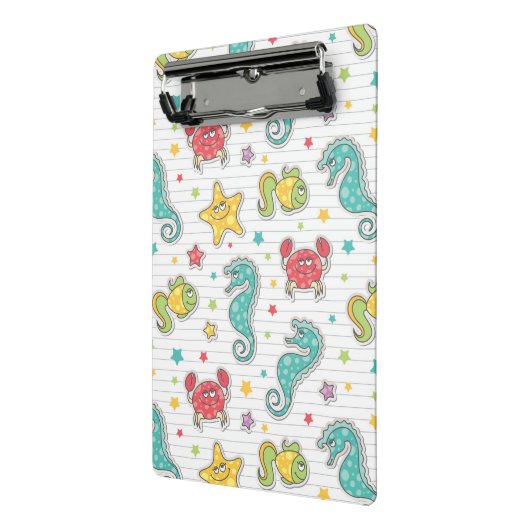 Muster der Seegeschöpfe Mini Klemmbrett (Gewinkelt2)