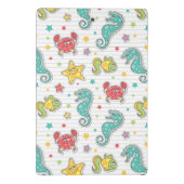 Muster der Seegeschöpfe Mini Klemmbrett (Rückseite)