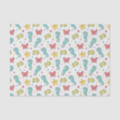 Muster der Seegeschöpfe Seidenpapier (Vorderseite)