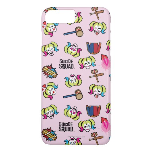 Muster der Selbstmord-Gruppen-| Harley Quinn Emoji Case-Mate iPhone Hülle (Rückseite)