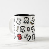 Muster der Selbstmord-Gruppen-| Slipknot Emoji Zweifarbige Tasse (Vorderseite Links)