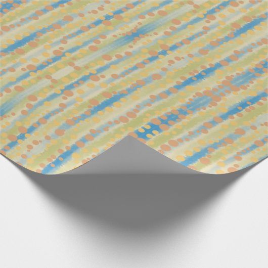 Muster der senkrechten Polka-Punkte für Wasserfarb Geschenkpapier (Ecke)