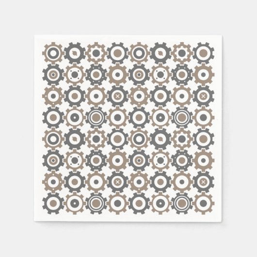 Muster der Sicherungsgestänge Serviette (Vorderseite)