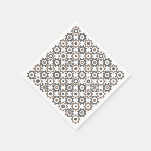 Muster der Sicherungsgestänge Serviette (Ecke)