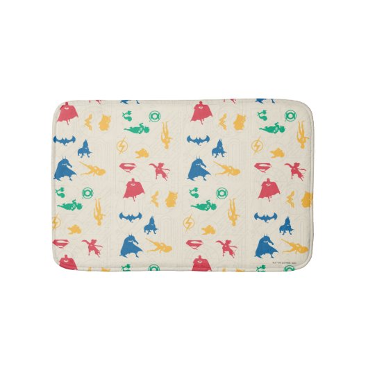 Muster der Silhouette für Super-Pets & Justice Lea Badematte (Vorderseite)