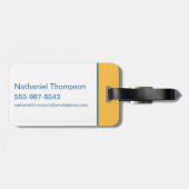 Muster der Silhouette für Super-Pets & Justice Lea Gepäckanhänger (Rückseite horizontal)