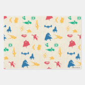 Muster der Silhouette für Super-Pets & Justice Lea Geschenkpapier Set (Vorderseite 3)