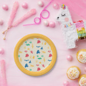 Muster der Silhouette für Super-Pets & Justice Lea Pappteller (Party)