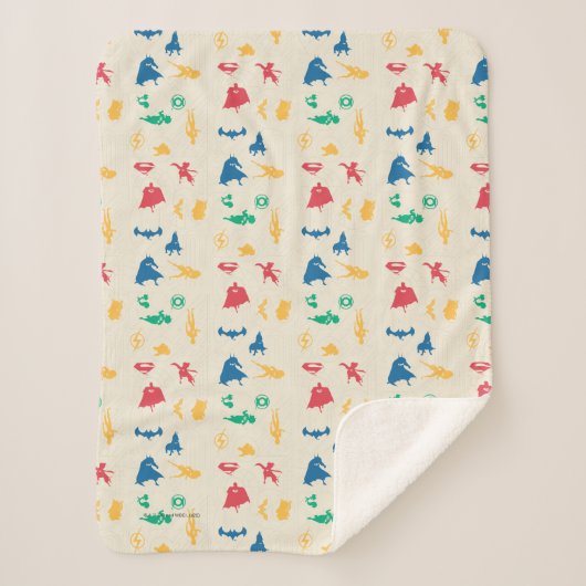 Muster der Silhouette für Super-Pets & Justice Lea Sherpadecke (Vorderseite)