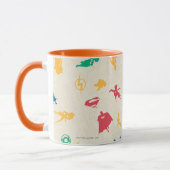 Muster der Silhouette für Super-Pets & Justice Lea Tasse (Links)