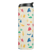 Muster der Silhouette für Super-Pets & Justice Lea Thermosbecher (Nach links gedreht)