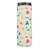 Muster der Silhouette für Super-Pets & Justice Lea Thermosbecher (Rückseite)