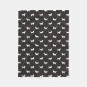 Muster der Silhouetten des Golden Retriever Fleecedecke (Vorderseite)