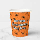 Muster der Silhouetten Pappbecher (Rückseite)