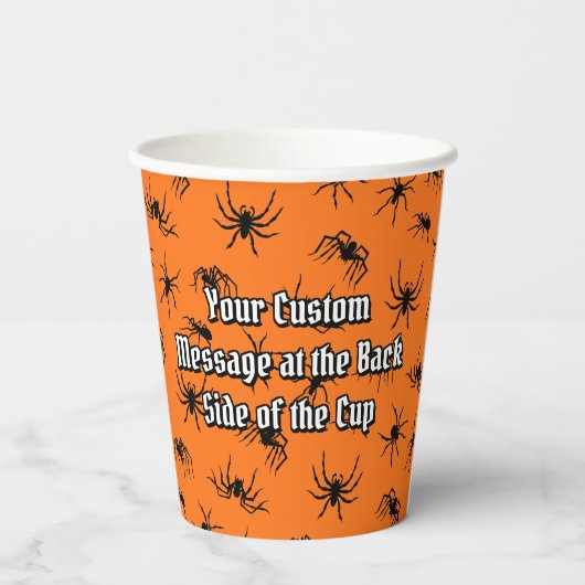 Muster der Silhouetten Pappbecher (Rückseite)