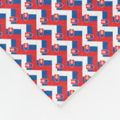 Muster der slowakischen Flagge Fleecedecke (Ecke)