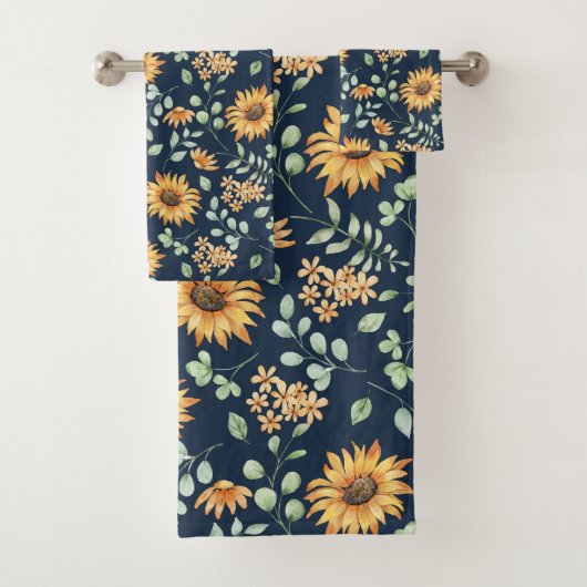 Muster der Sonnenblumen Badhandtuch Set (Insitu)