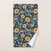 Muster der Sonnenblumen Badhandtuch Set (Handtuch)