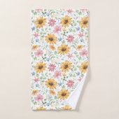Muster der Sonnenblumen Badhandtuch Set (Handtuch)