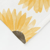 Muster der Sonnenblumen Fleecedecke (Ecke)