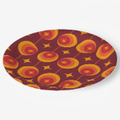 Muster der Sternexplosionen des mittleren Jahrhund Pappteller (Schrägansicht)